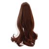 13 BJD Doll Wig Heat Resistant High Temperature Silk Dark Brown Long Curly Wig for 8‑9in 21‑24cm