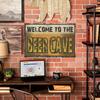 INEED Funny Beer Sign Plaque Vintage Metal Tin Signs for Home Man Cave Bar Decor Beer Lover Restaurant Kitchen Art Wall Decor