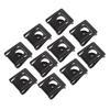 All Black 17MM Universal Race Fairing Fasteners Quick Release D-RING 1/4 Turn Motorcycle Racing Bolts Screws For Yamaha For BMW