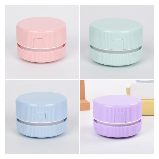 Desktop Vacuum Cleaner Portable Handheld Desk Cleaner for Crumbs Debris Pencil Shavings Snack Paper Eraser