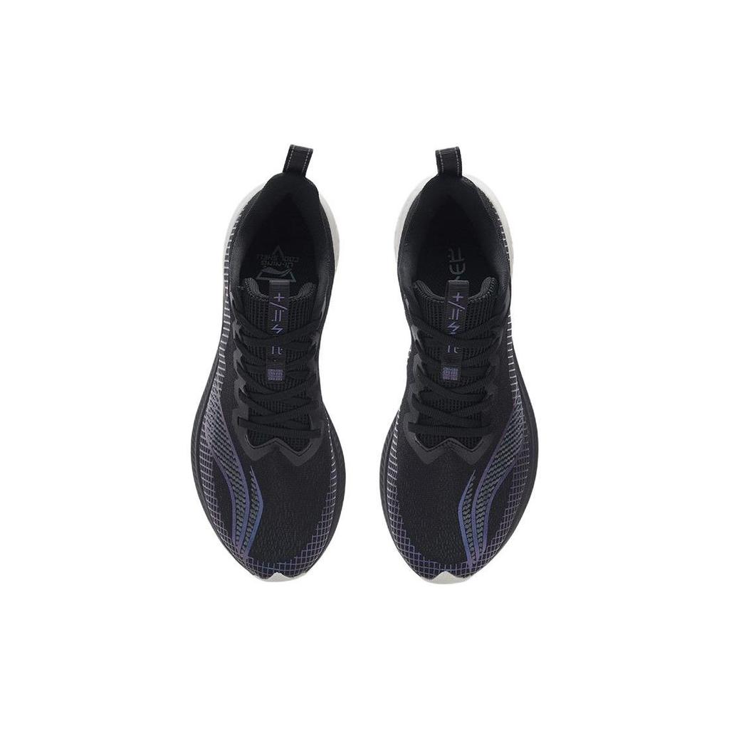 Кроссовки Li Ning Red Rabbit 5 Pro Trendy Shock Absorbing Non-Slip Wear-Stick с низким верхом для бега, мужские кроссовки, цвет черный, белый, ARMS003-9