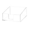 Clear Acrylic Table Napkin Holder for Standard Square Napkins with Visible Storage and Easy Front Access Cutout