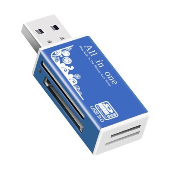 Многофункциональный USB 2.0 Micro-SD/TF/CT/MS/SDHC Адаптер для чтения карт памяти
