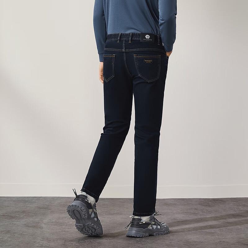 Мужские термоджинсы прямого кроя Septwolves