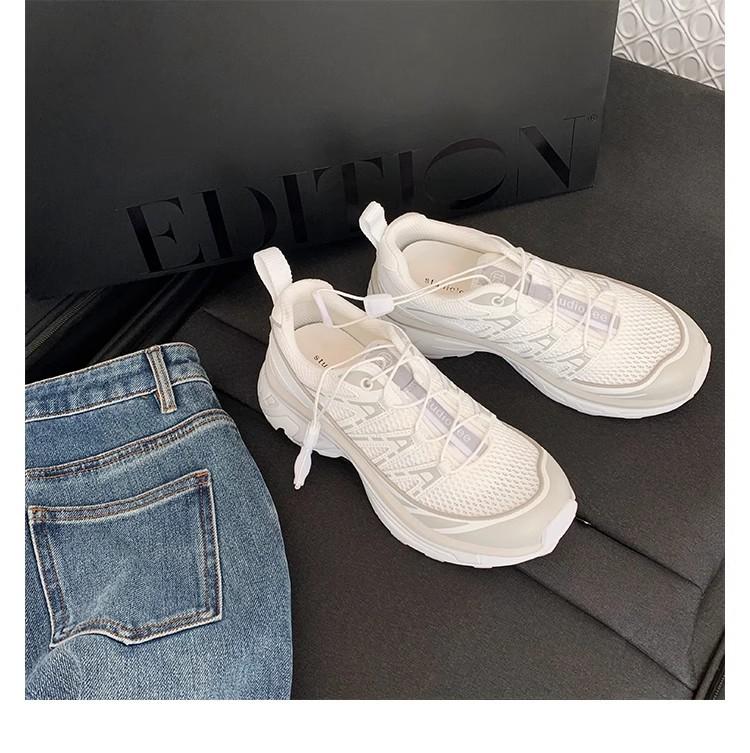 У Grape mother есть такие же модные туфли для папы в тон, как и у женщин, 2024 года, новые спортивные туфли на платформе с завязками, легкие повседневные туфли