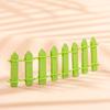 5Pcc Mini Fence Garden And Bonsai Decoration Fairy Tale Garden Fence Wooden Decoration, Diy Handicraftproject Mini Picket Fence