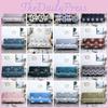 Comfortable And Stretchable Printed Slipcover Without Armrest Sofa Bed Cover For Modern Living Spaces