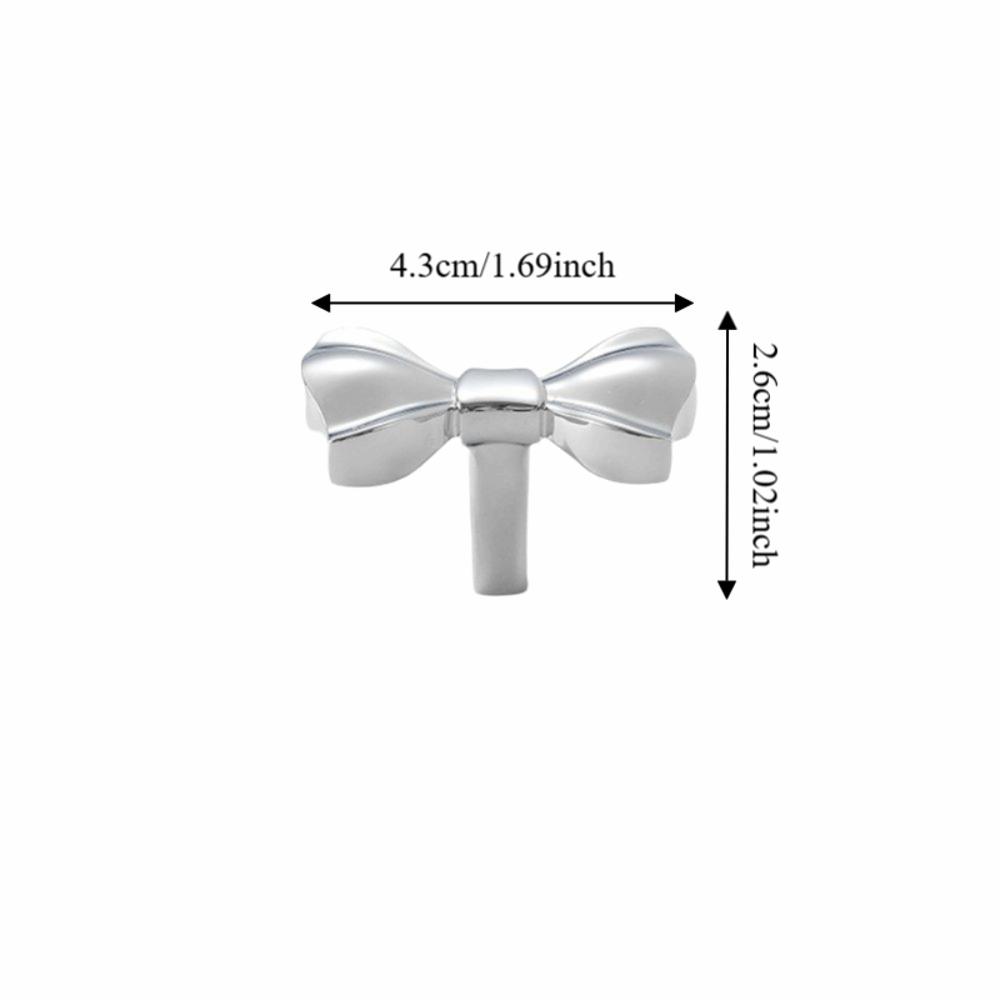 Furniture Hardware Cabinet Door Knobs Vintage Wardrobe Drawer Pulls Bow Tie Brass Handle Window