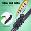 1/2/3Pcs Magnetic Fishing Lure Hook Holder with Rubber Rings Bait Hook Without Hole Holder Automatic Fishook Keeper Outdoor Fishing Accessories