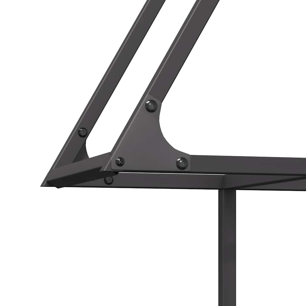 Firewood Rack Black 80 x 25 x 90 cm Cold Rolled Steel