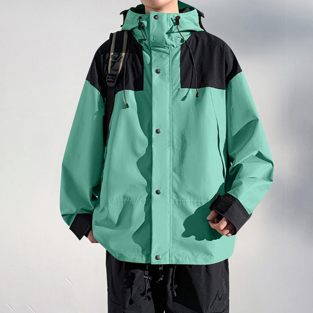 Men's Colorblock Jacket Casual Sports Fashion Outdoor Mountaineering Couple Jacket