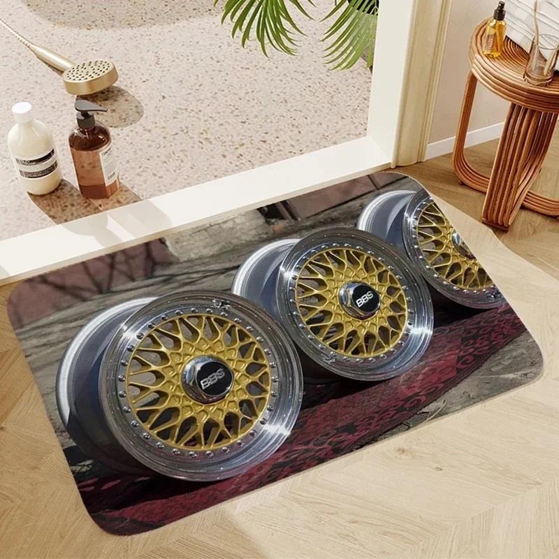 Racing Car Mats Kitchen Mat Balcony Room Rug Carpet Home Foot Doormat Entrance House Hallway Decoration Door Mat Welcome Mat