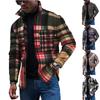 Men's Fashion Trend Daily Casual Printed Long Sleeve Button Down Jacket