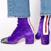 New Winter Fashion High Heeled Suede 40-43 Low British Style Square Toe Women's Boots