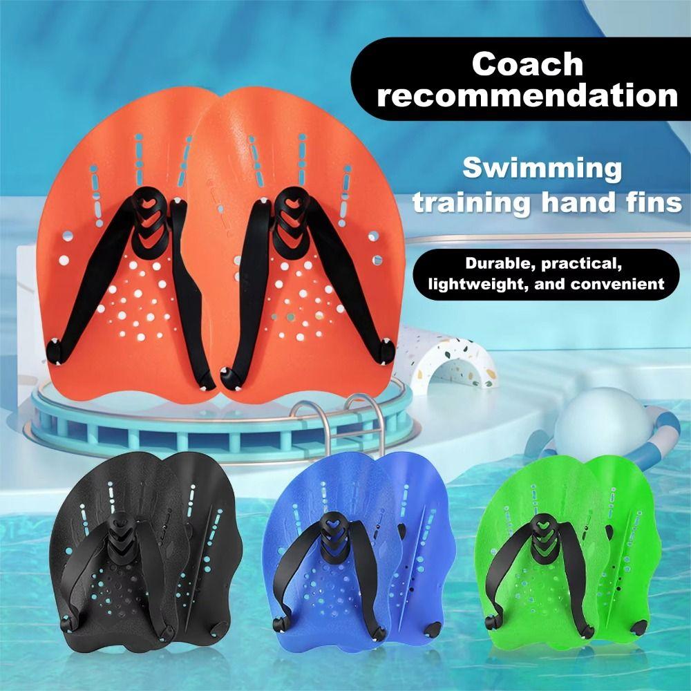Силиконовые ремешки Тренировочные лопатки для плавания Унисекс Ласты для рук Тренировка плавания
