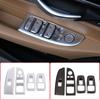 Car Window Glass Lift Switch Button Control Panel Frame Cover Trim For BMW 7 Series G11 G12 2016-2018 Auto Interior