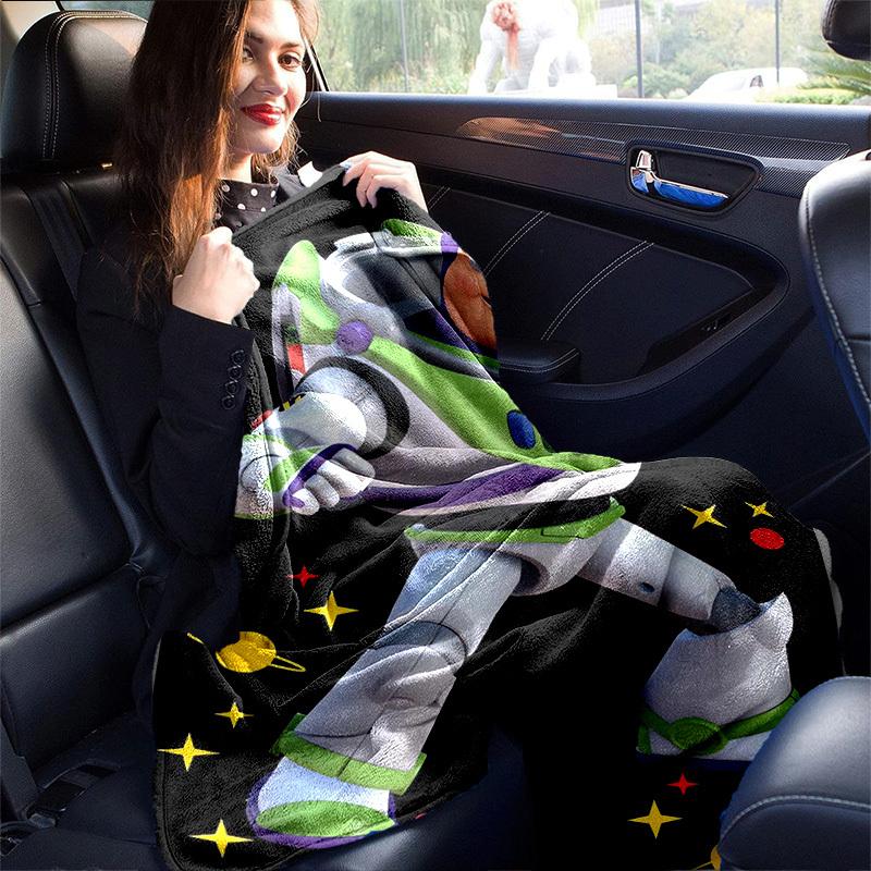 1pc, Toy Story Buzz Lightyear Space Ranger Blanket Soft & Cozy Throw for Home Decor, Couch Cover, Outdoor Use, Travel, Camping, Car, Beach,