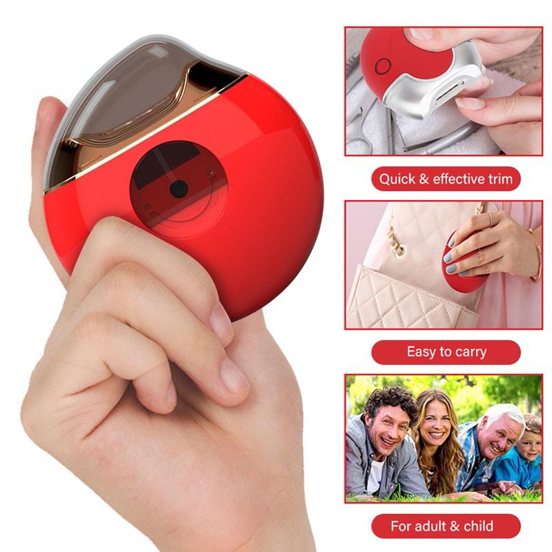 Электрическая машинка для стрижки ногтей, автоматическая маникюрная шлифовальная машинка для взрослых, детский триммер, ножницы для ногтей, машина для ногтей с защитой от брызг, зарядка через USB