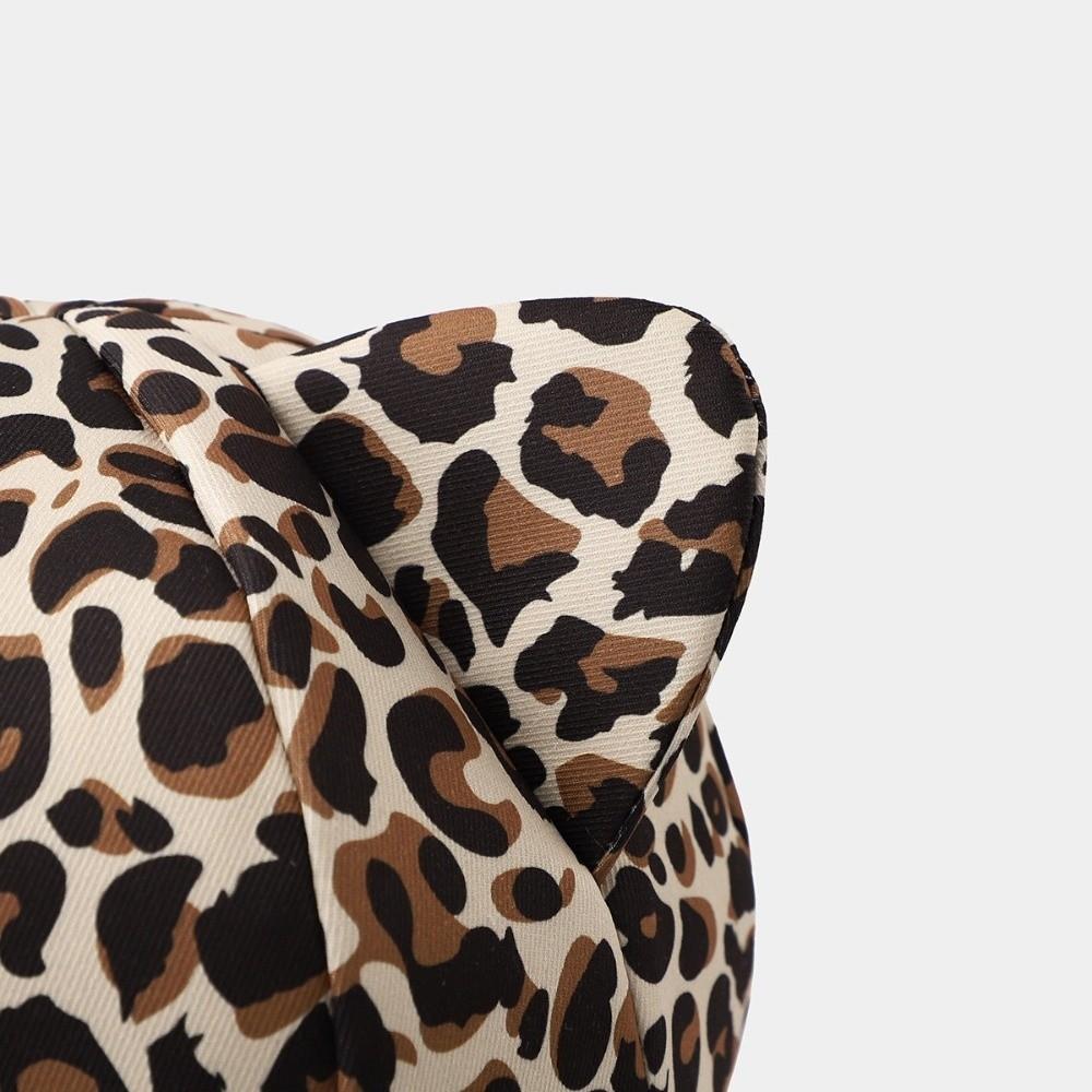 Cow/ Leopard Print Bucket Hat Cat's Ears Basin Hats New Panama Fishing Cap Unisex