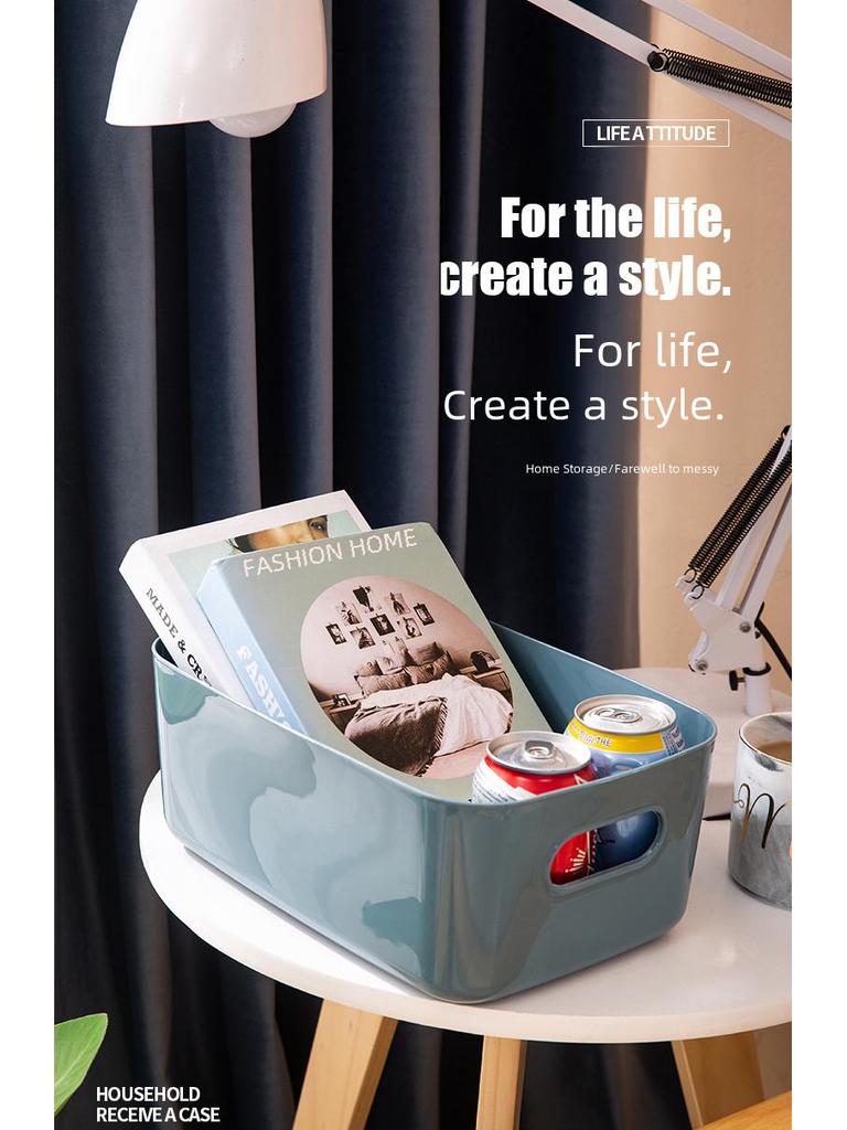 Multipurpose Plastic Storage Box for Cosmetics, Kitchen, Snacks, and More