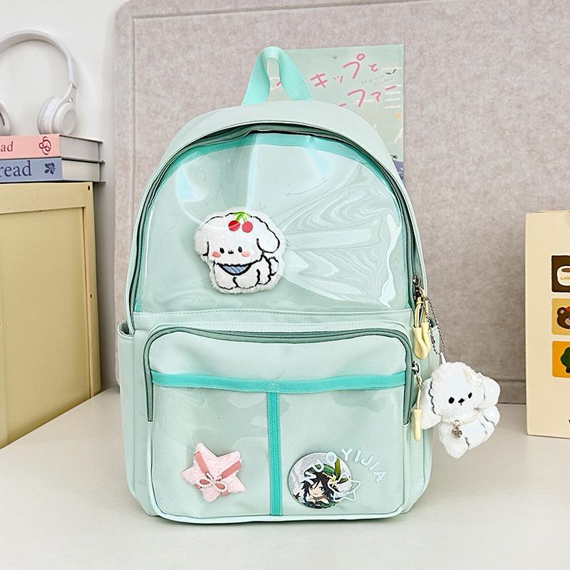 Schoolbag new student backpack female primary and secondary school students casual versatile pain bag schoolbag travel cute wind small backpack