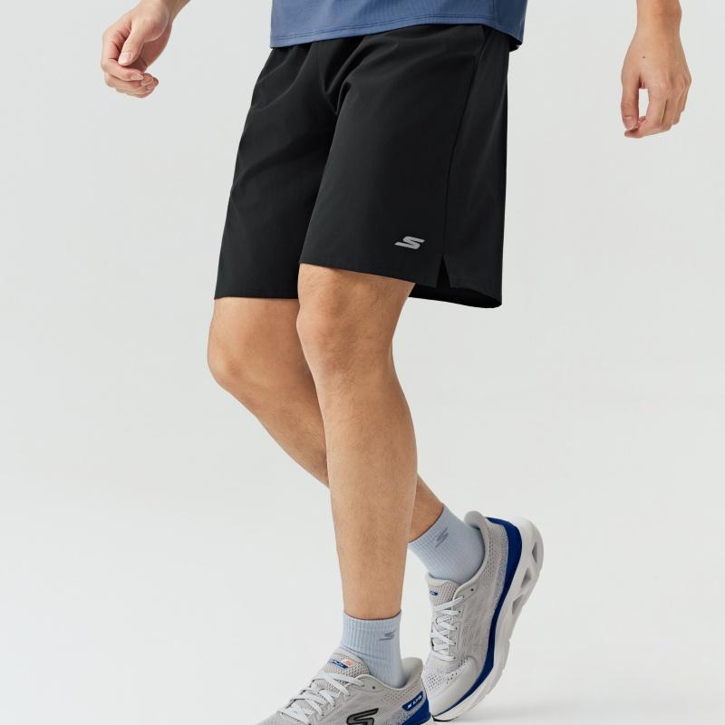 Skechers Эластичные дышащие однотонные повседневные шорты средней посадки мужские шорты P226M024-0018