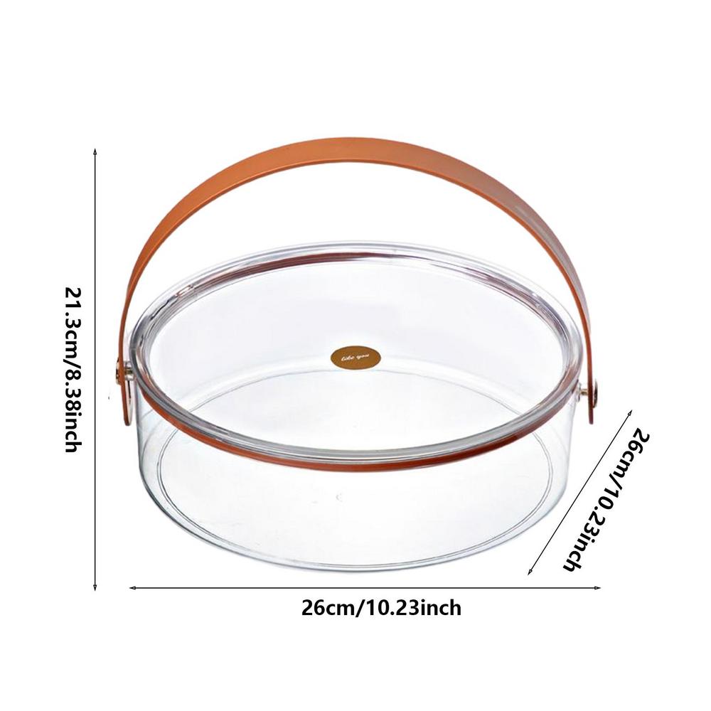 Fruits Snack Storage Plate Divided Serving Tray With Handle Food Storage Containers Dried Fruits Nuts Candy Cracker Chip Serving