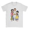 Мужские футболки Bob Burgers Повседневная футболка с коротким рукавом и круглым вырезом Хлопок Большие размеры Одежда