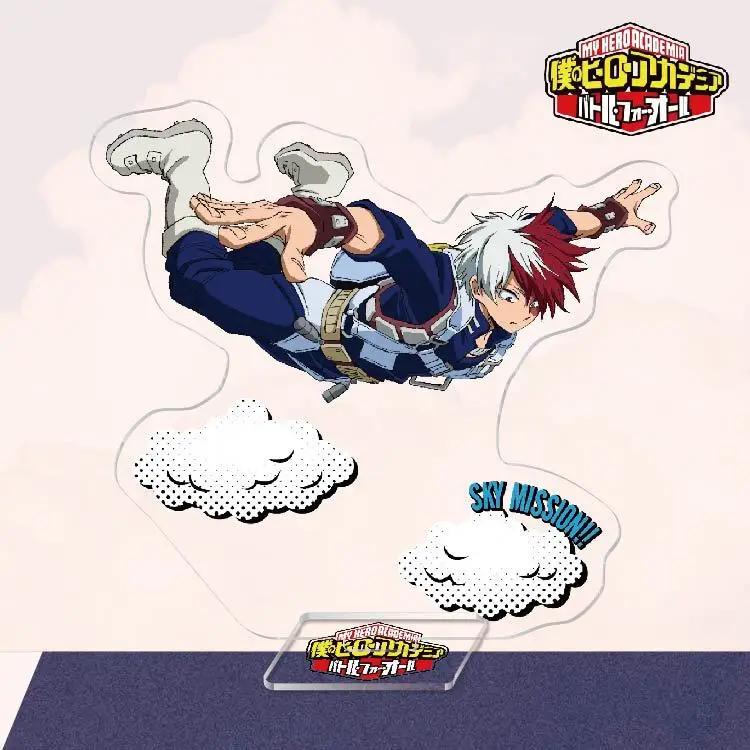 Anime My Hero Academia Acrylic Decorative Crafts Toy Midoriya Izuku Bakugo Katsuki Todoroki Shoto Collectible Figures Desktop Home Decoration