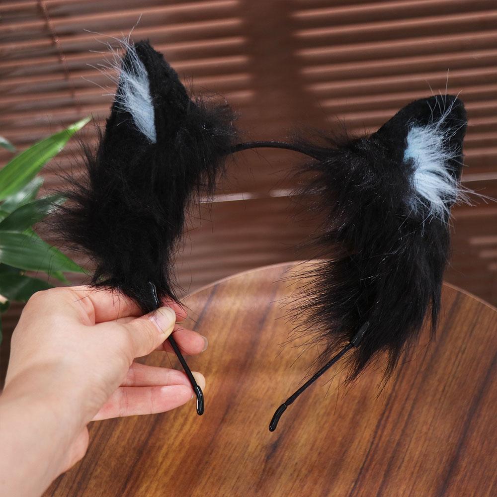 Lolita Cosplay Headwear Jk Plush Hair Band Cute Cat Ears Headband Female Hair Accessories
