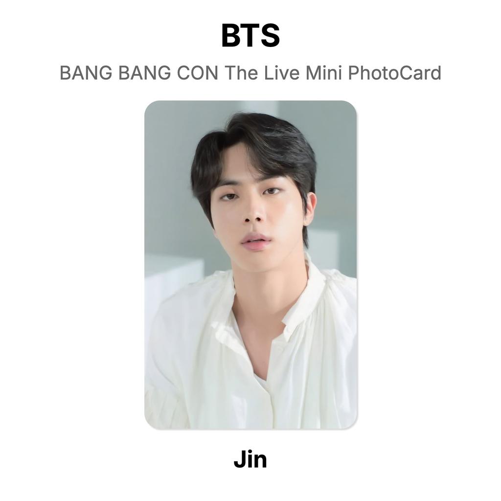 BTS BANG BANG CON Прямой эфир Мини-фотокарточка Официальная фотокарточка