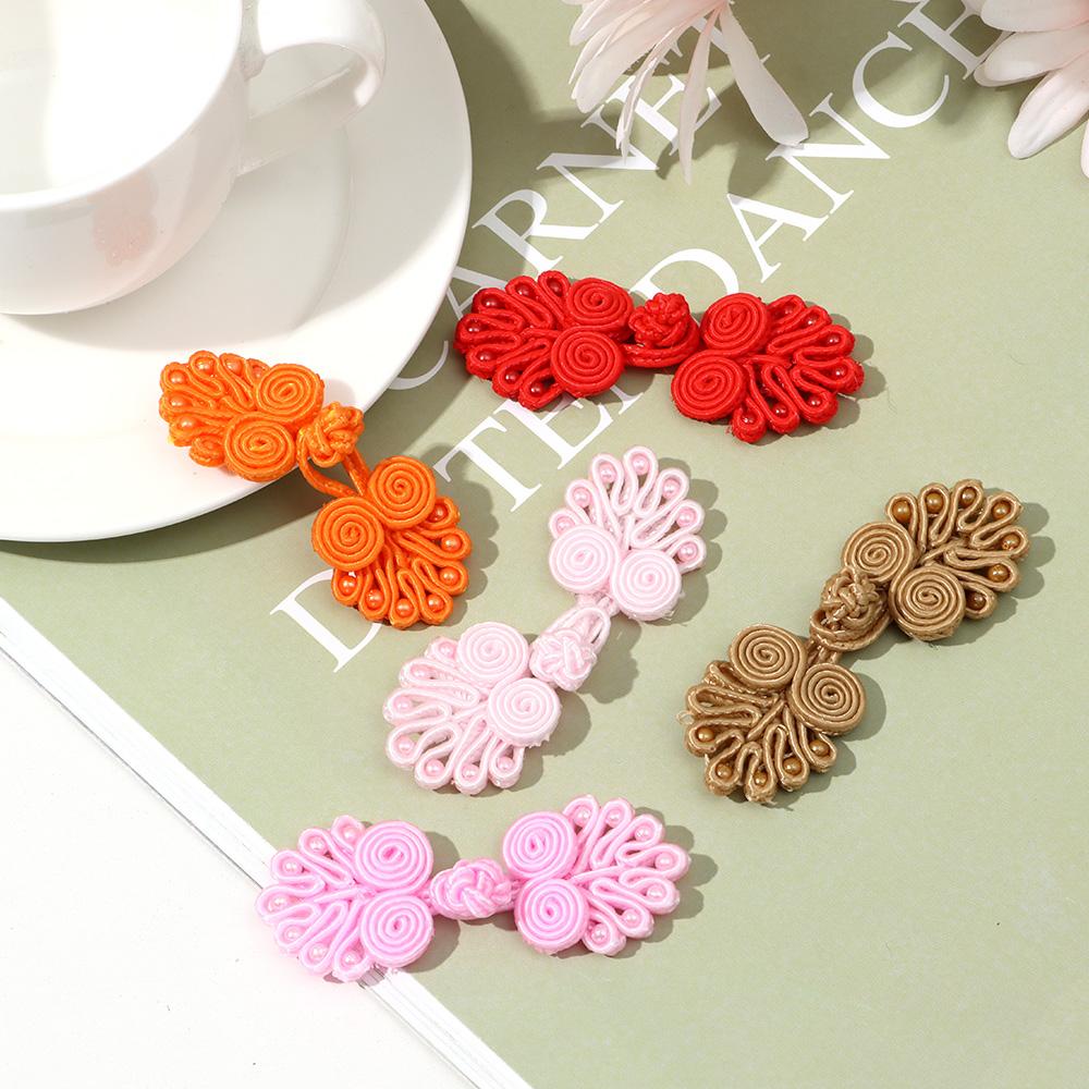 5Pcs Handcraft Invitation DIY Chinese Knot Button Knot Fastener Cheongsam Buttons Tang Suit