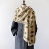 Fashion Winter Warm Cashmere Shawl Scarf for Women Design Neckerchief Pashmina Head Scarves Wrap Femal Poncho Echarpe Bandana