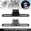 Motorcycle Tail Light with License Plate Bracket Holder Retro Rear Lamp Led Universal Equipment Accessories Brackets