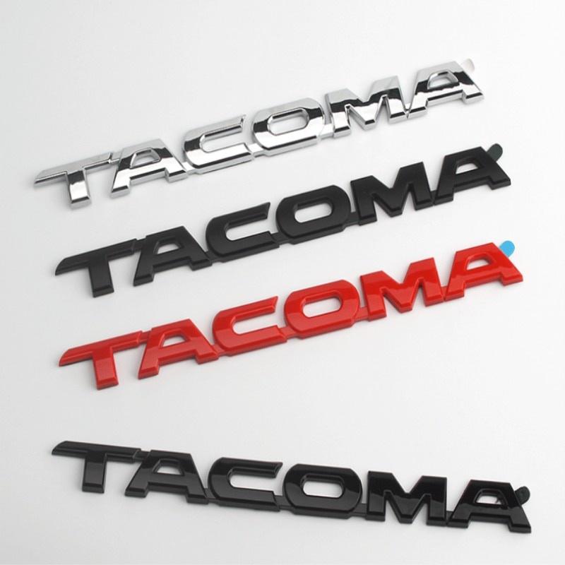 Высокое качество 1 шт. новый автомобильный стиль 30 см 3D ABS пластик хром черный эмблема боковая наклейка значок наклейка табличка для Tacoma