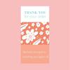School Notebook Funny Stickers Flowers Thank You Decoration X019