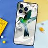 Hummingbird Case For iPhone 11 14 15 16 Plus Soft Phone Cover For iPhone XR X XS 12 13 Pro MAX Mini