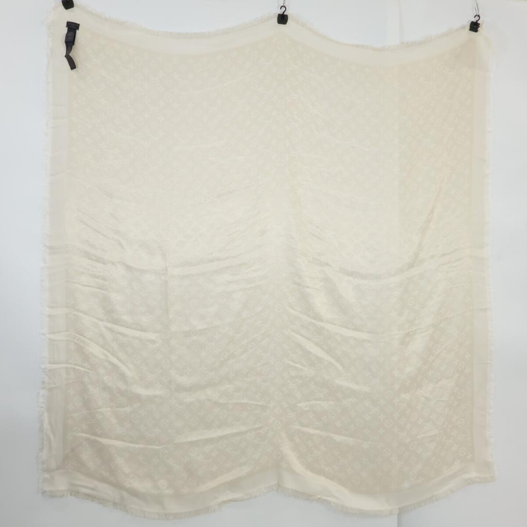 Louis Vuitton [/Domestic Genuine] 2023 M74026 Monogram Shine Fringe Shawl Stole BronUsed