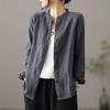 Long-sleeved Shirt, Loose, Covering Meat, Thin, Solid Color, All-match Cardigan Top