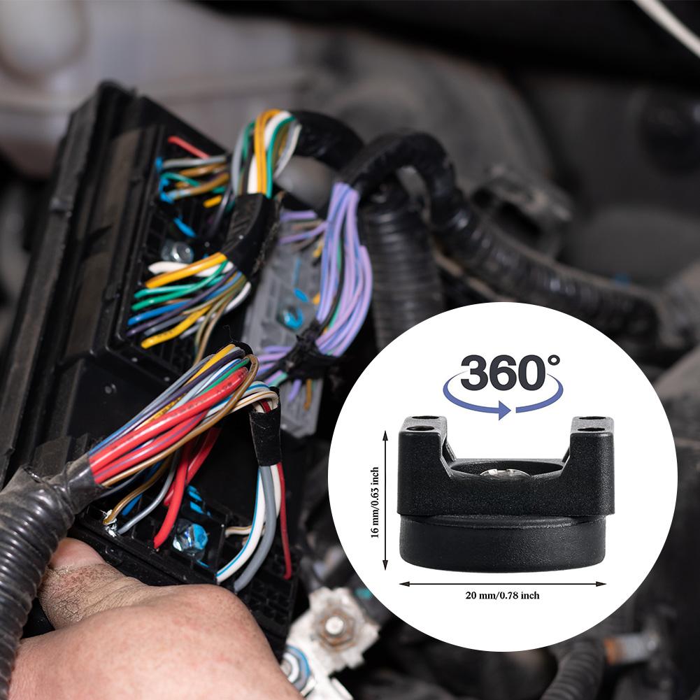 12/28 шт. Автомобильная проводка Магнитная стяжка-молния Органайзер для кабелей Прочный пластиковый магнитный держатель для кабелей для организации кабелей