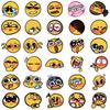60 Emotional Yellow Small Expression Graffiti Stickers Decorate Guitar Suitcase DIY Creative Waterproof Stickers