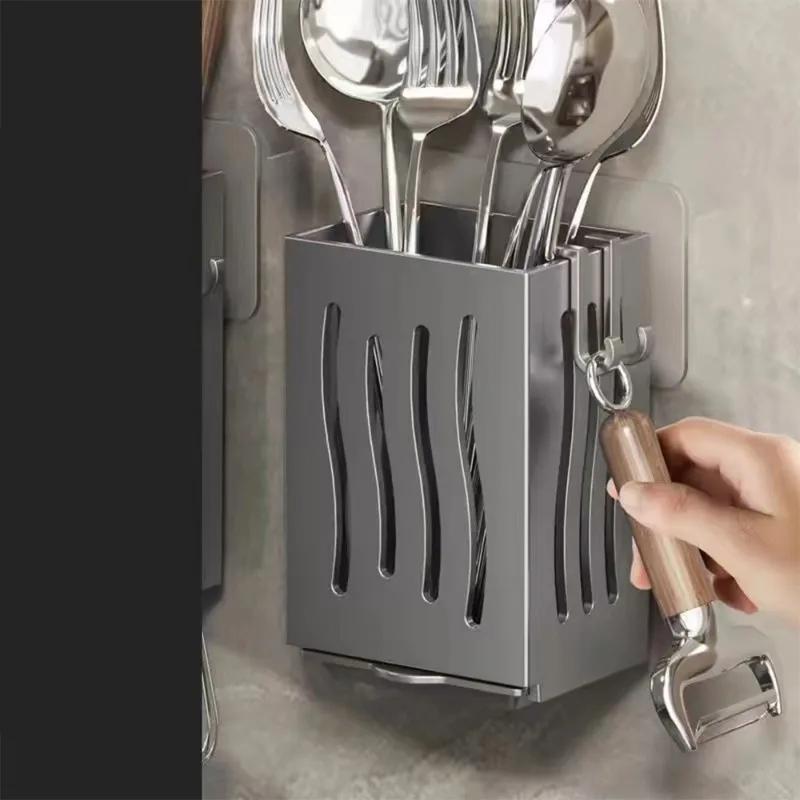 1 шт. Подставка для столовых приборов Сушилка для кухонной посуды Корзина-подставка для хранения ложек, вилок, палочек для еды Многофункциональный органайзер для кухонной посуды