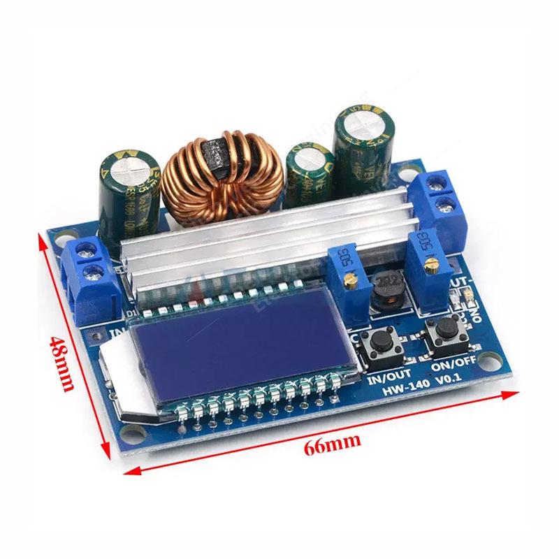 35W DC 5.5-30V to 0.5-30V Digital LCD Display Automatic Step up down Buck Boost Converter Power Supply Module Adjustable Board