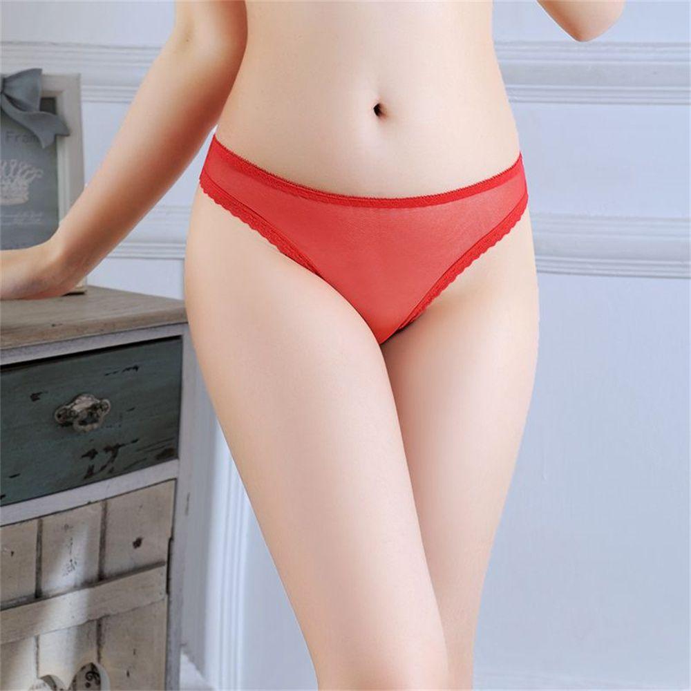 G String Panties Transparent Knickers Women Lingerie Lace Underwear Female Perspective Thong Sheer