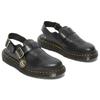 Dr. Martens Черные кожаные кроссовки унисекс Jorge Made in England с ремешком на пятке 27493001