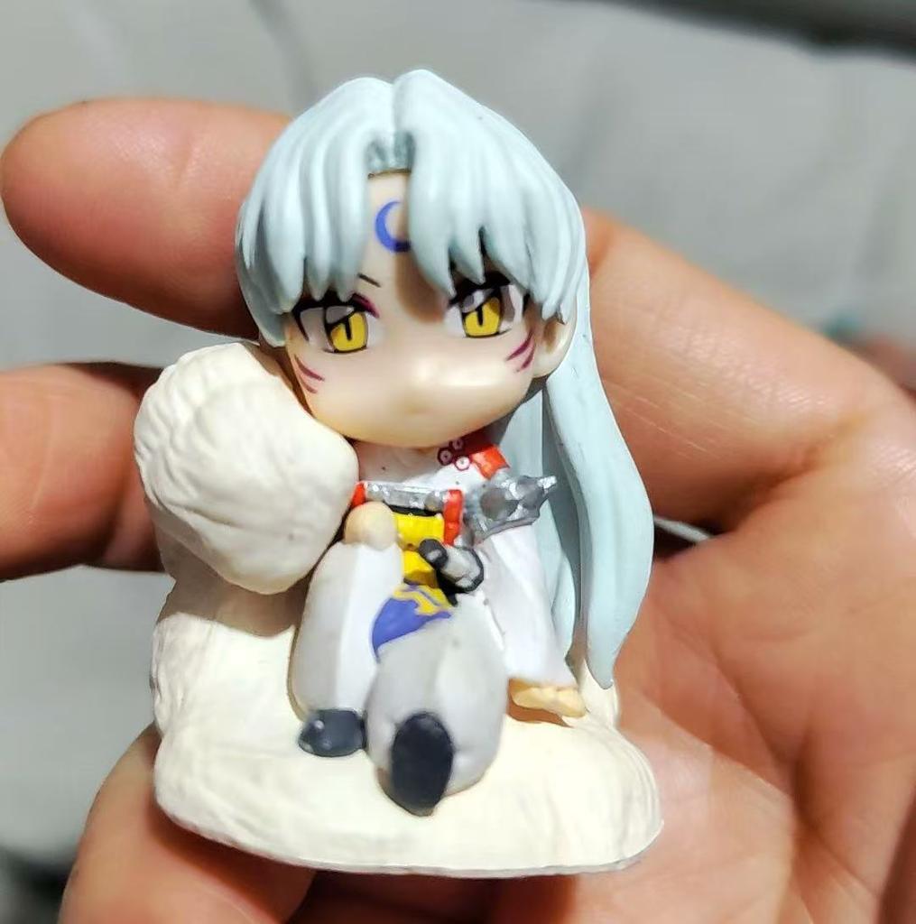 Japanese Genuine Gacha Scale Model Inuyasha A Character Doll Waiting in A Daze Sesshoumaru Decoration Action Figure Toys