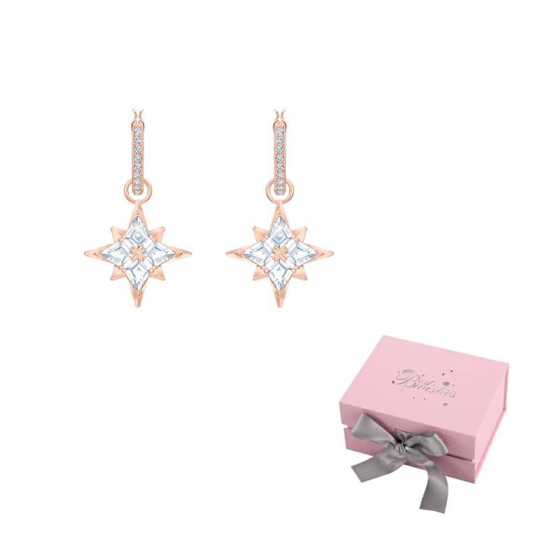 Swarovski Symbolica Earrings Womens Rose Gold