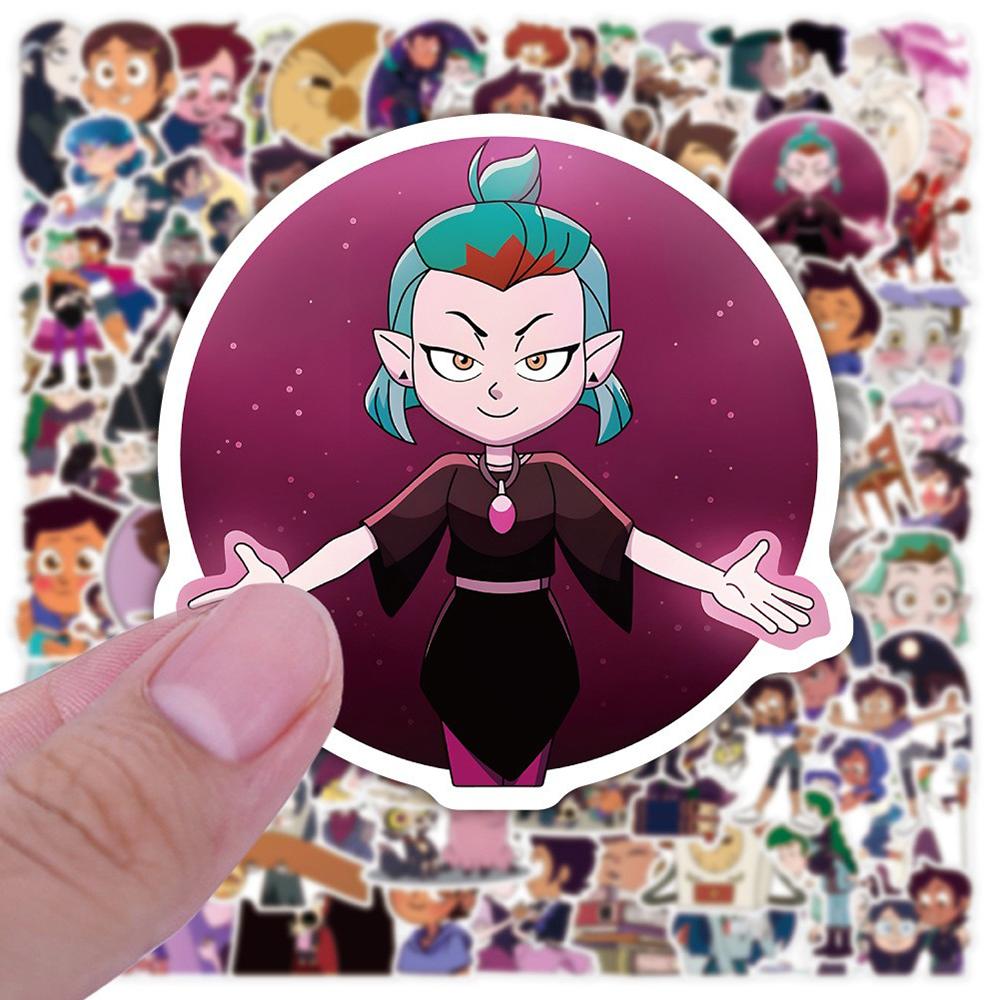 100x Cute The Owl House Stickers Gift For Laptop Bumper Car Bike Luggage Guitar