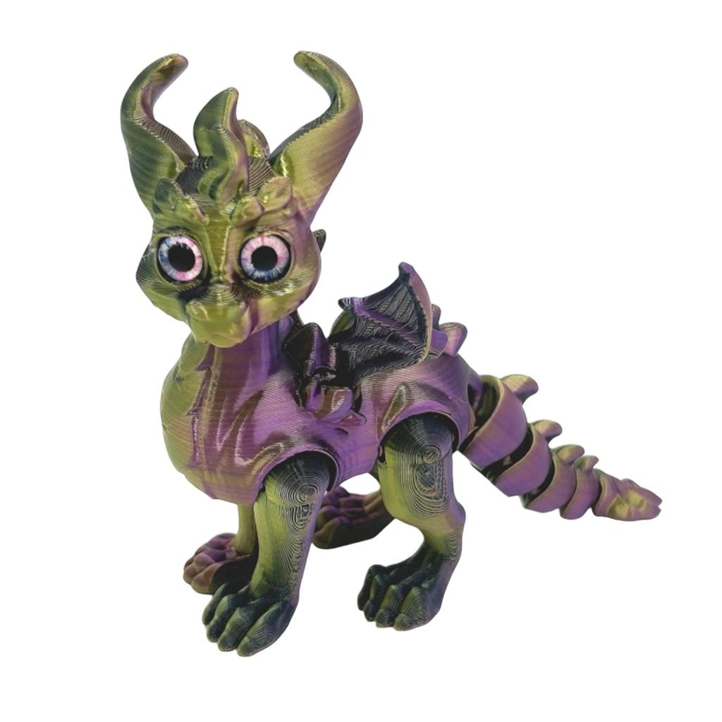 3D-печатные глаза дракона-симуляции Реалистичный летающий дракон с подвижными суставами Настольные украшения Поделки Детские игрушки