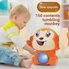 Children's Voice-Controlled Luminous Tumbling Monkey Toy: Encourages Babies To Crawl and Promotes Head-Up Practice.